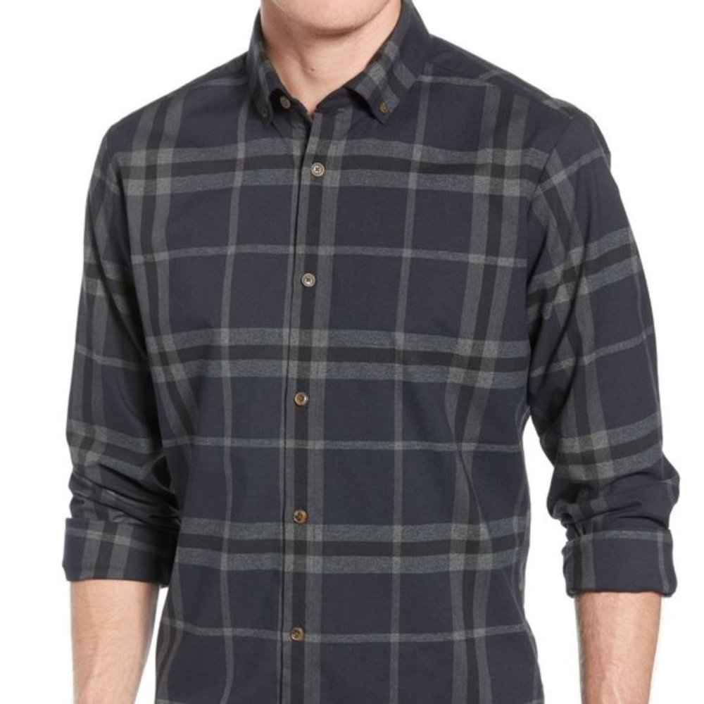 Mizzen + Main Flannel Shirt Proctor Plaid Medium, Large and X-Large Available - Picture 1 of 4